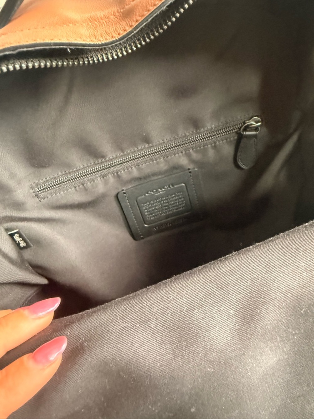 Coach Leather Backpack - Like New - Picture 7 of 7